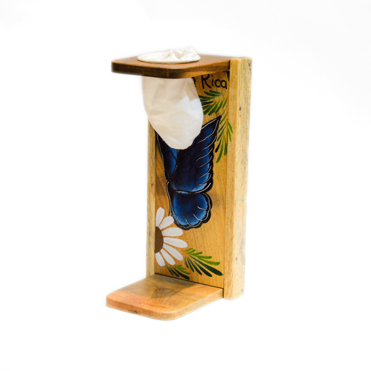 Handpainted wooden coffee brewer