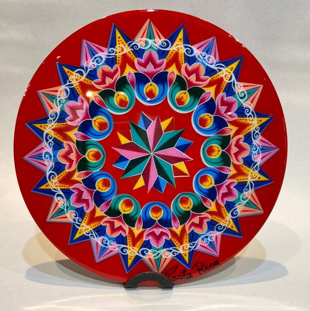 Costa Rican Wooden Trivet - Oxcart design 12"