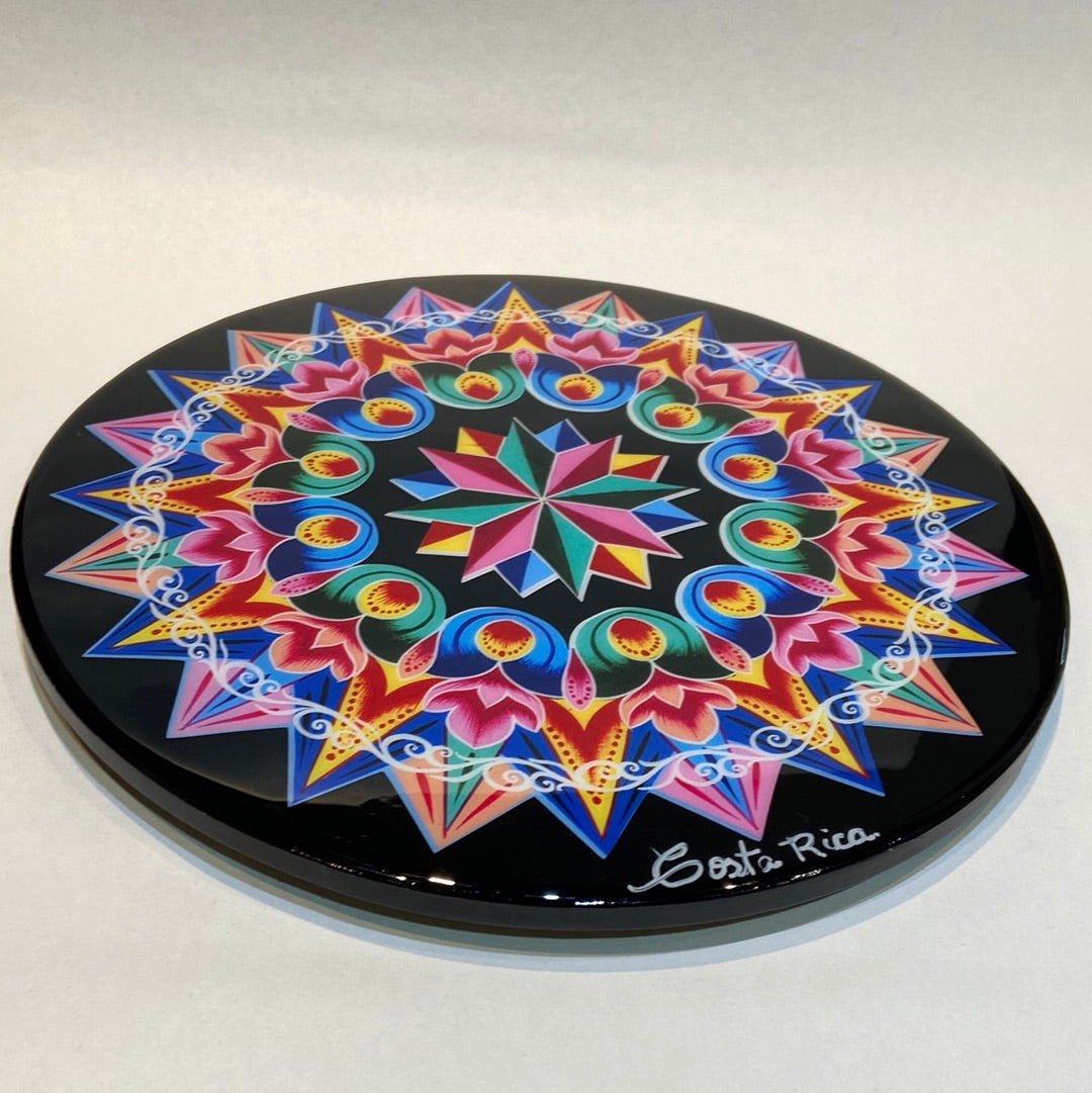 Costa Rican Wooden Trivet - Oxcart design 12"