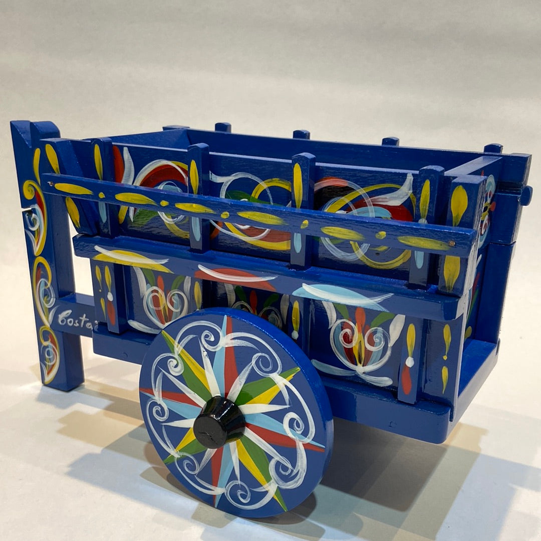 Costa Rican Handpainted Wooden Oxcart