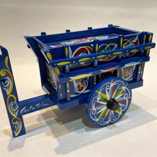 Costa Rican Handpainted Wooden Oxcart
