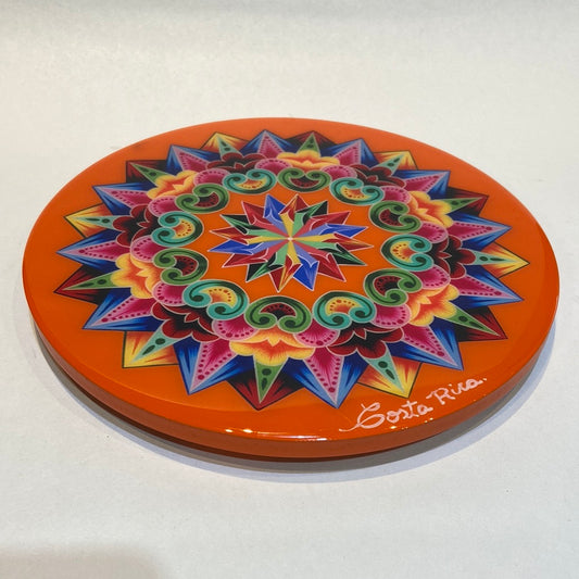 Costa Rican Wooden Trivet - Oxcart design 12"