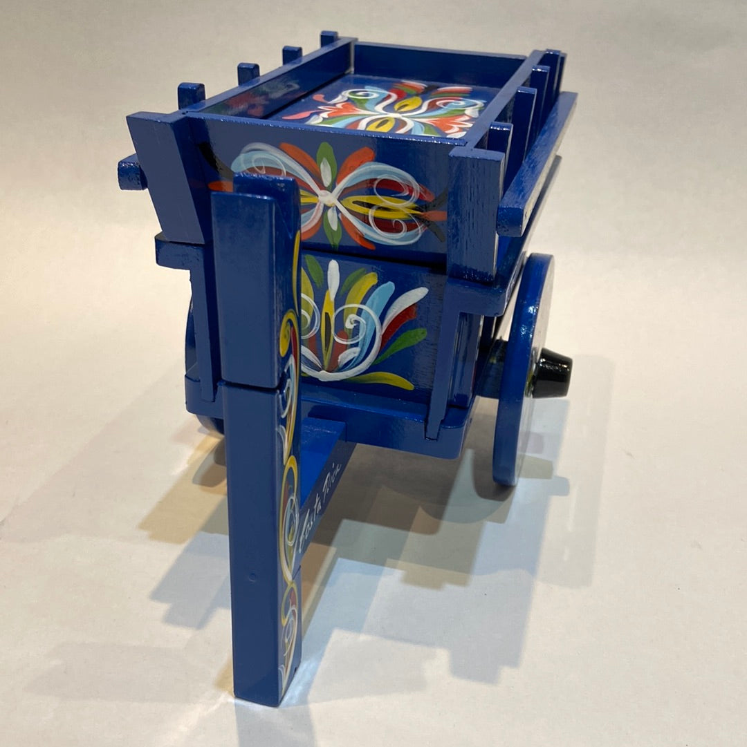 Costa Rican Handpainted Wooden Oxcart